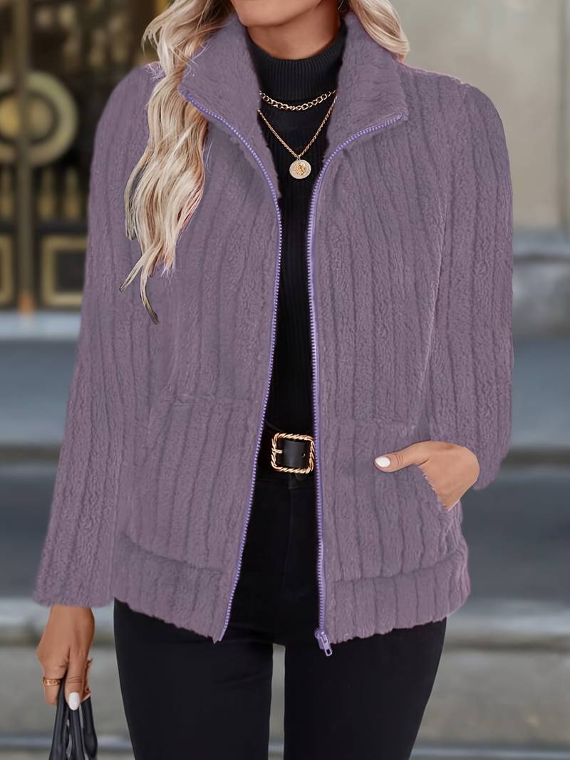 Zoharia - Stilig Vinterjakke Med Lange Ermer og Lomme