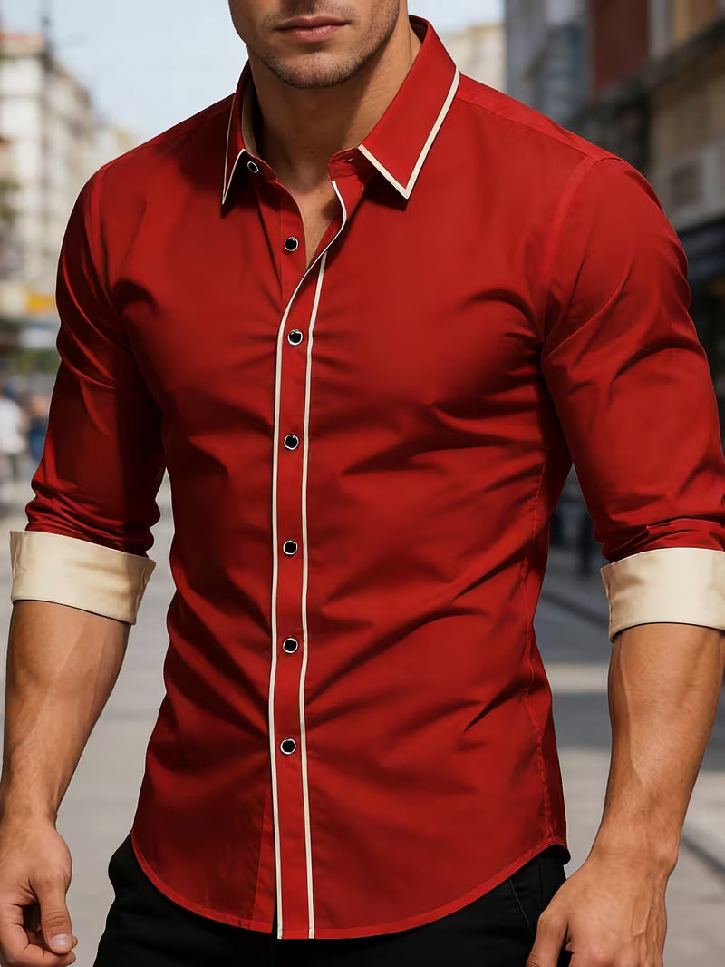 Daven - Uformell Smal Passform-Skjorte