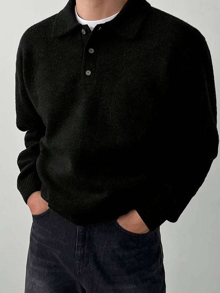 Eliran - Elegant Strikket Topp Med Langermet Høy Hals