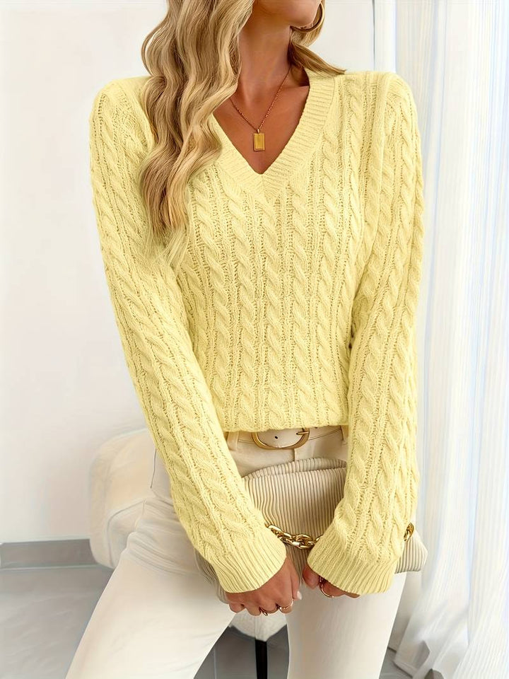 Sivanit - Langermet Ribbestrikket Genser