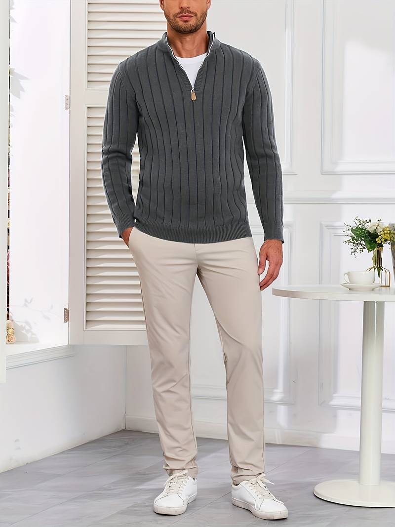 Yedidya - Uformell Langermet Strikket Genser