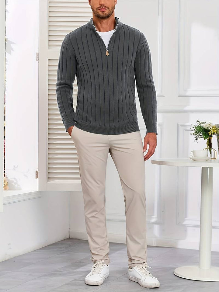 Yedidya - Uformell Langermet Strikket Genser