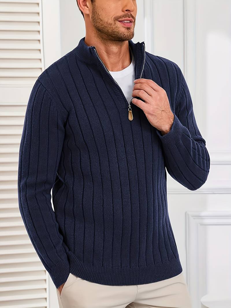 Yedidya - Uformell Langermet Strikket Genser