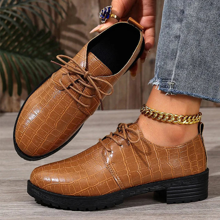 Niyra – Derby Sko Med Tykk Såle Og Snøring