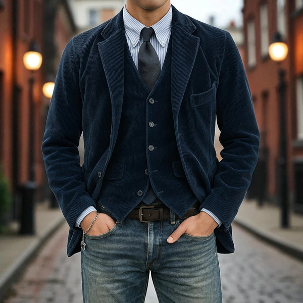 Gunnar – Corduroy Blazer Og Vest