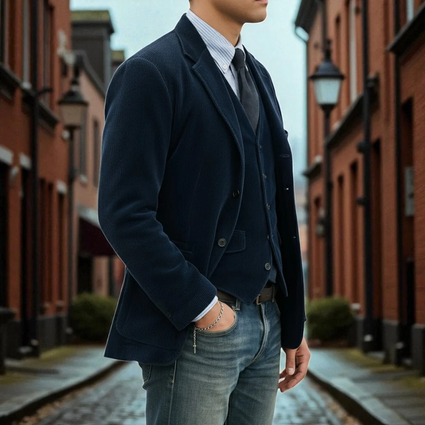 Gunnar – Corduroy Blazer Og Vest