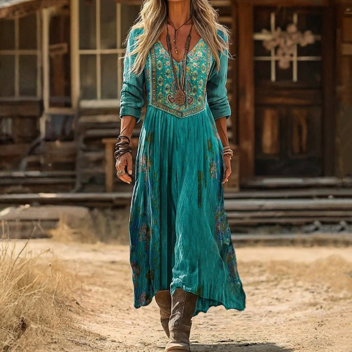 Georgina – Vintage blomsterkjole