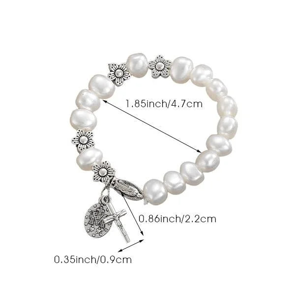 Ninetta - Serenity Jomfru Maria Daisy Armbånd