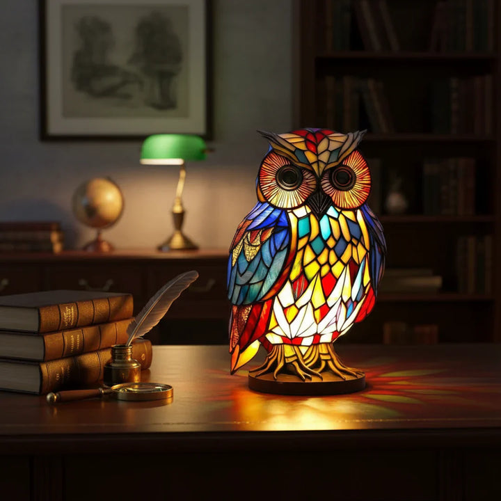 OwlGrace – Elegant Ugle Bordlampe