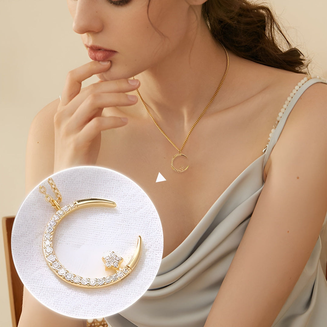 Yalessa – Elegant Halskjede med Månemotiv
