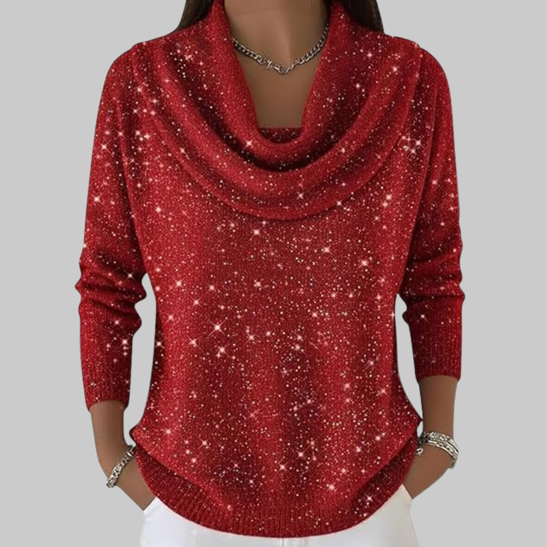 Ayelet - Myke Høy Hals Genser Med Stjernetrykk