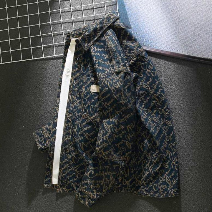 Godfrey – Denimjakke med Bibelvers