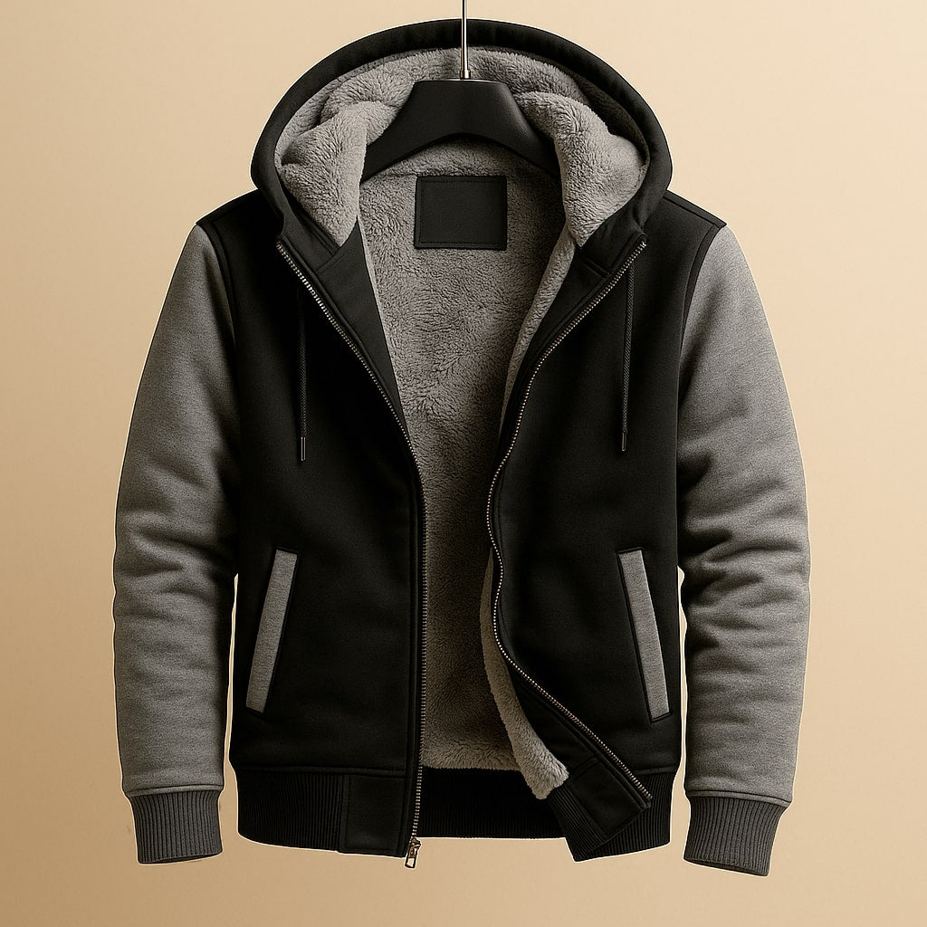 Roque – Strukturert Jakke Med Hette og Glidelås