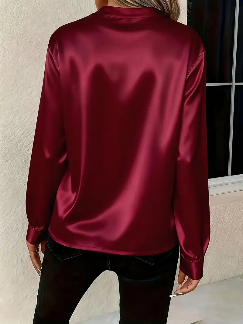 Telma - Elegant Satengbluse