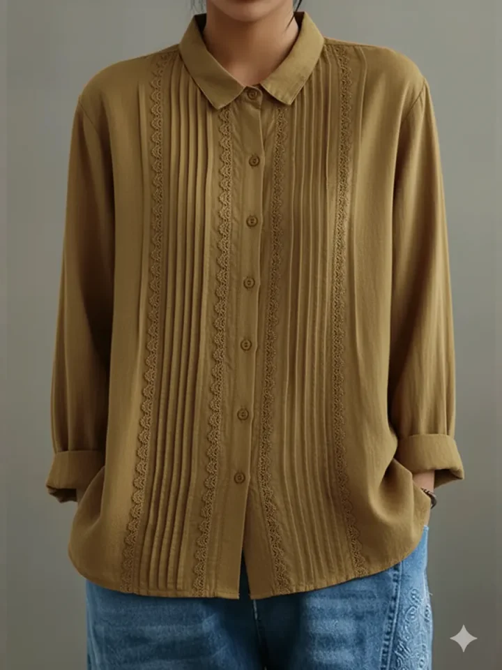 Kalanit - Lappeteppe Blonder Lin-og Bomullsskjorte