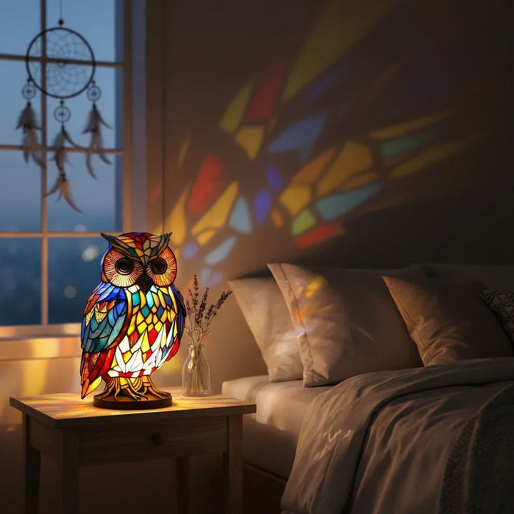 OwlGrace – Elegant Ugle Bordlampe