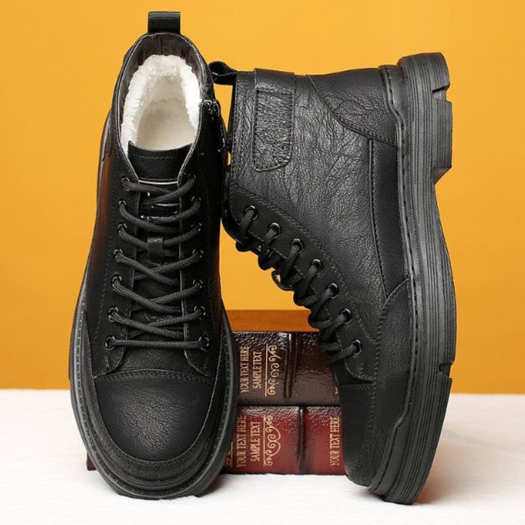 Patterson – Snørestøvletter i Skinn