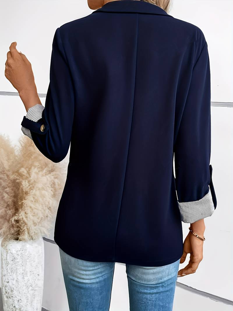 Galiah - Elegant Dobbeltradet Blazer Med Reverskrage