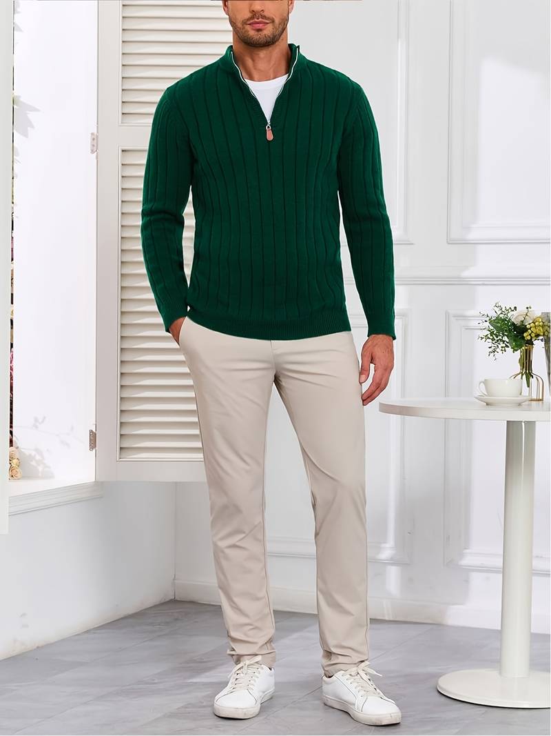 Yedidya - Uformell Langermet Strikket Genser