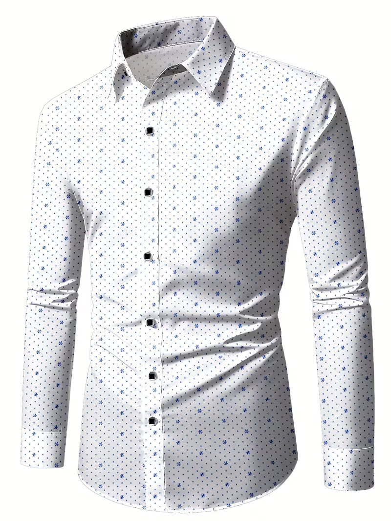 Spyros – Langermet Skjorte Med Knapper Foran