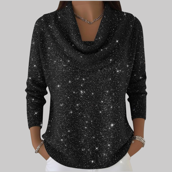 Ayelet - Myke Høy Hals Genser Med Stjernetrykk