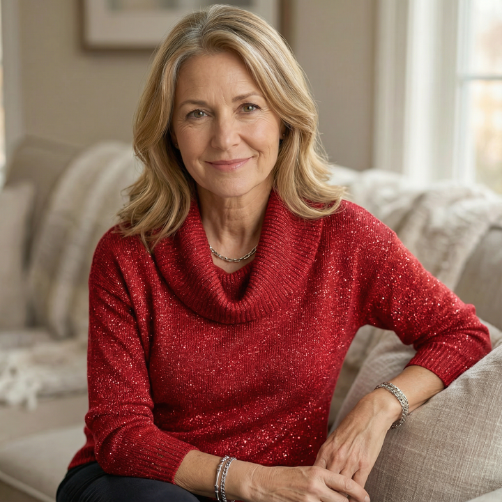 Ayelet - Myke Høy Hals Genser Med Stjernetrykk