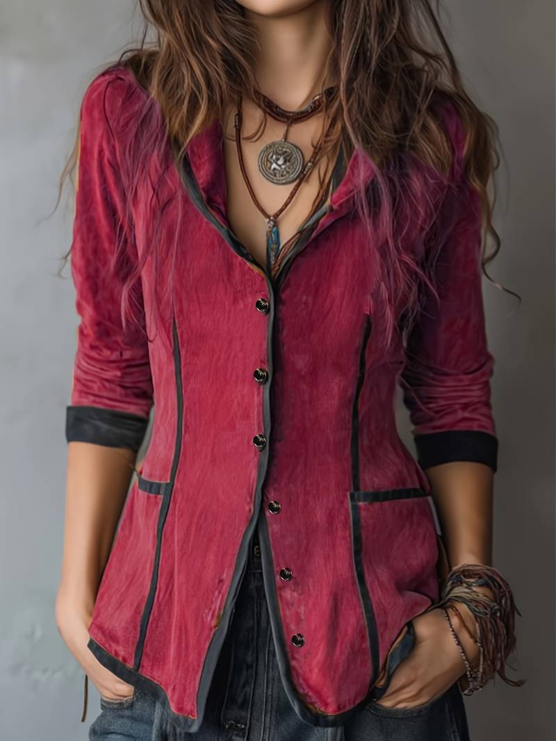 Yaara - Vintage Hettejakke Med Lange Ermer