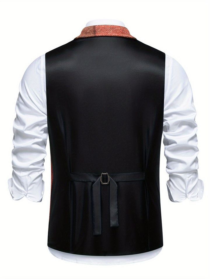 Saverse - Lappeteppe Fiskebeinmønstret Tweedvest