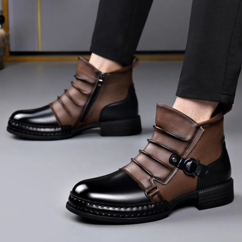 Zamran – Vintage Ankelstøvler i Skinn