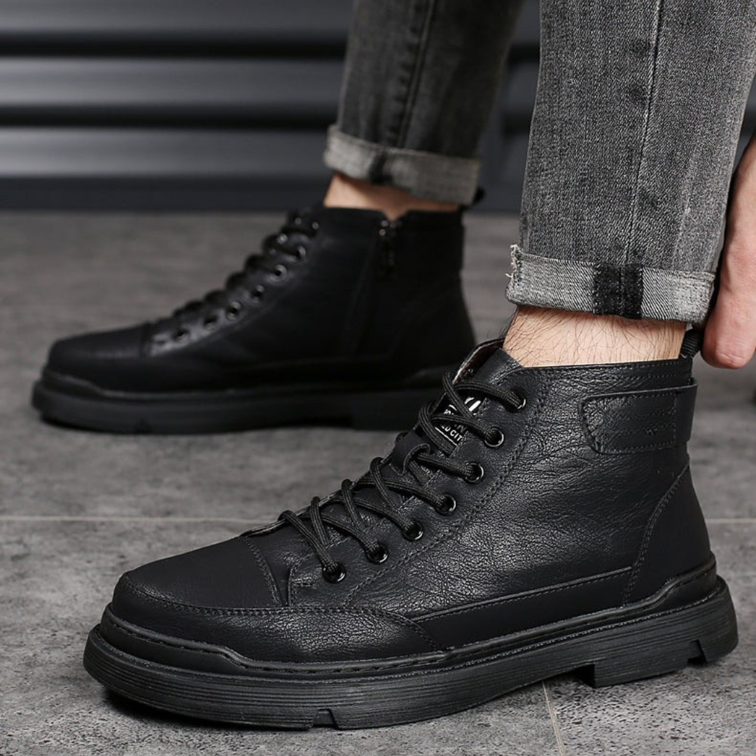 Patterson – Snørestøvletter i Skinn