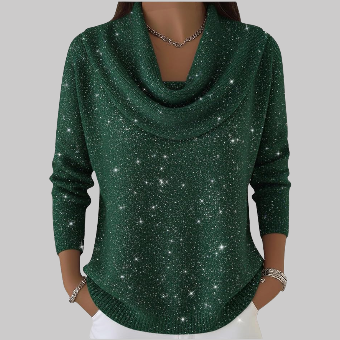 Ayelet - Myke Høy Hals Genser Med Stjernetrykk