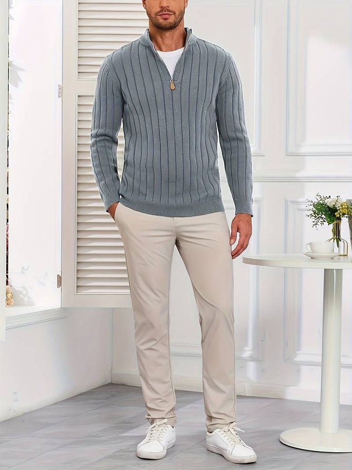 Yedidya - Uformell Langermet Strikket Genser