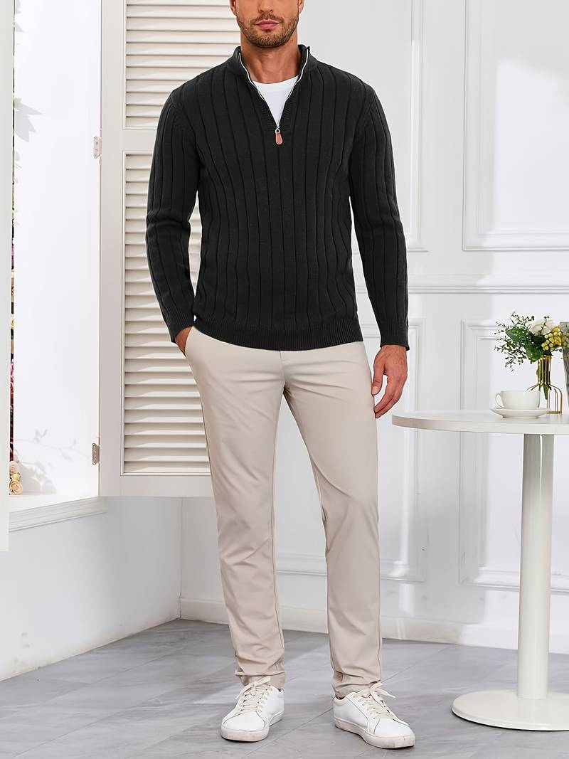 Yedidya - Uformell Langermet Strikket Genser