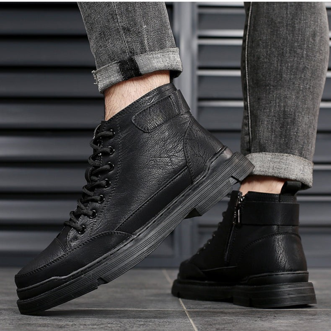 Patterson – Snørestøvletter i Skinn