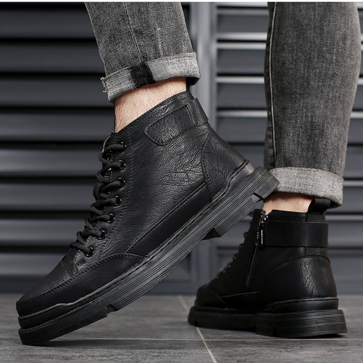 Patterson – Snørestøvletter i Skinn