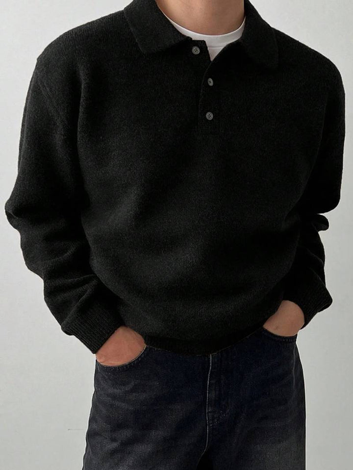 Eliran - Elegant Strikket Topp Med Langermet Høy Hals