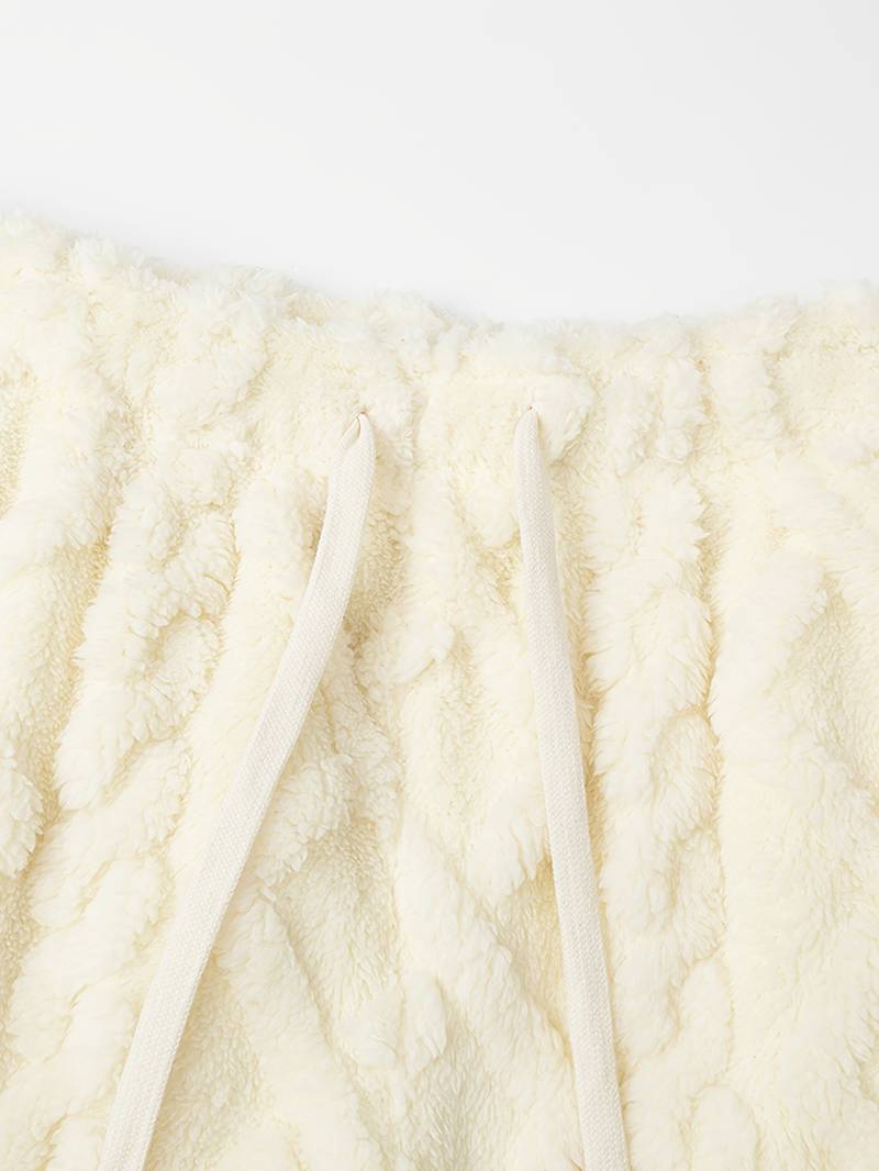 Zecharia - Geometrisk Mønstret Bukse Med Elastisk Linning