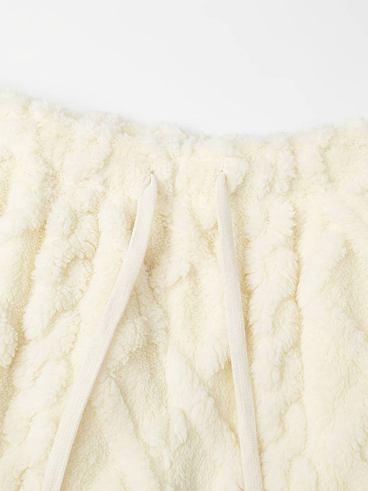 Zecharia - Geometrisk Mønstret Bukse Med Elastisk Linning