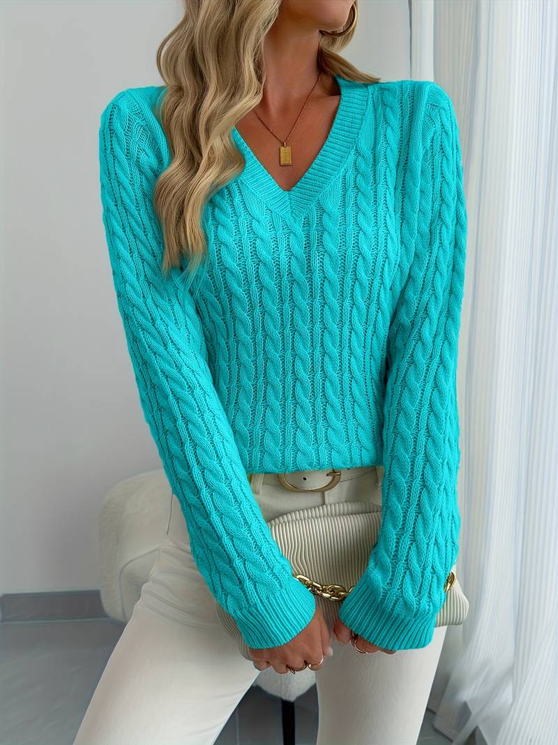 Sivanit - Langermet Ribbestrikket Genser