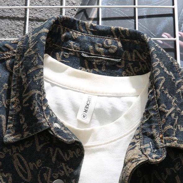 Godfrey – Denimjakke med Bibelvers