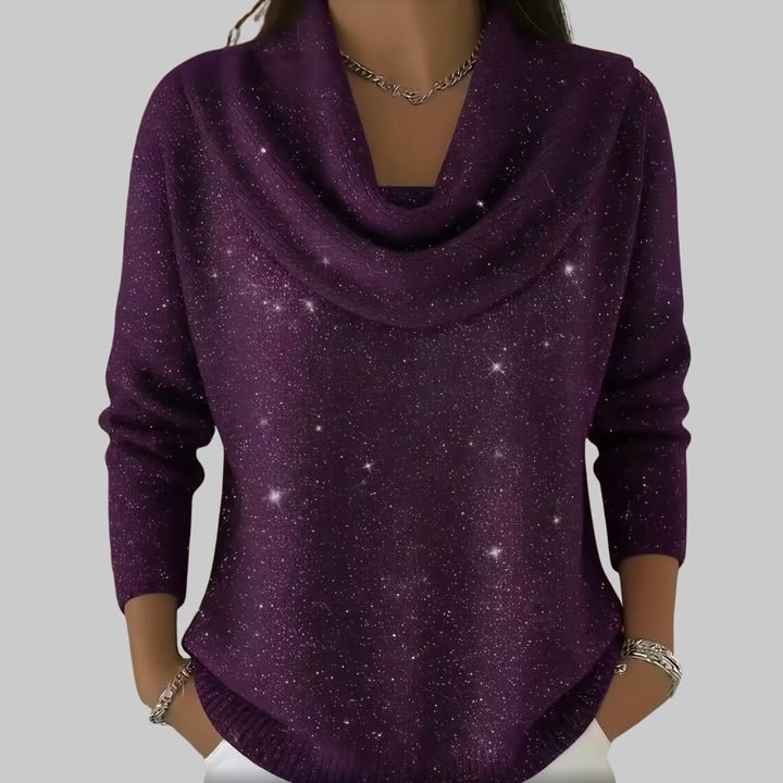 Ayelet - Myke Høy Hals Genser Med Stjernetrykk