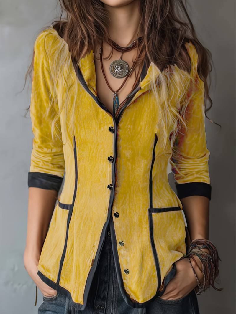 Yaara - Vintage Hettejakke Med Lange Ermer