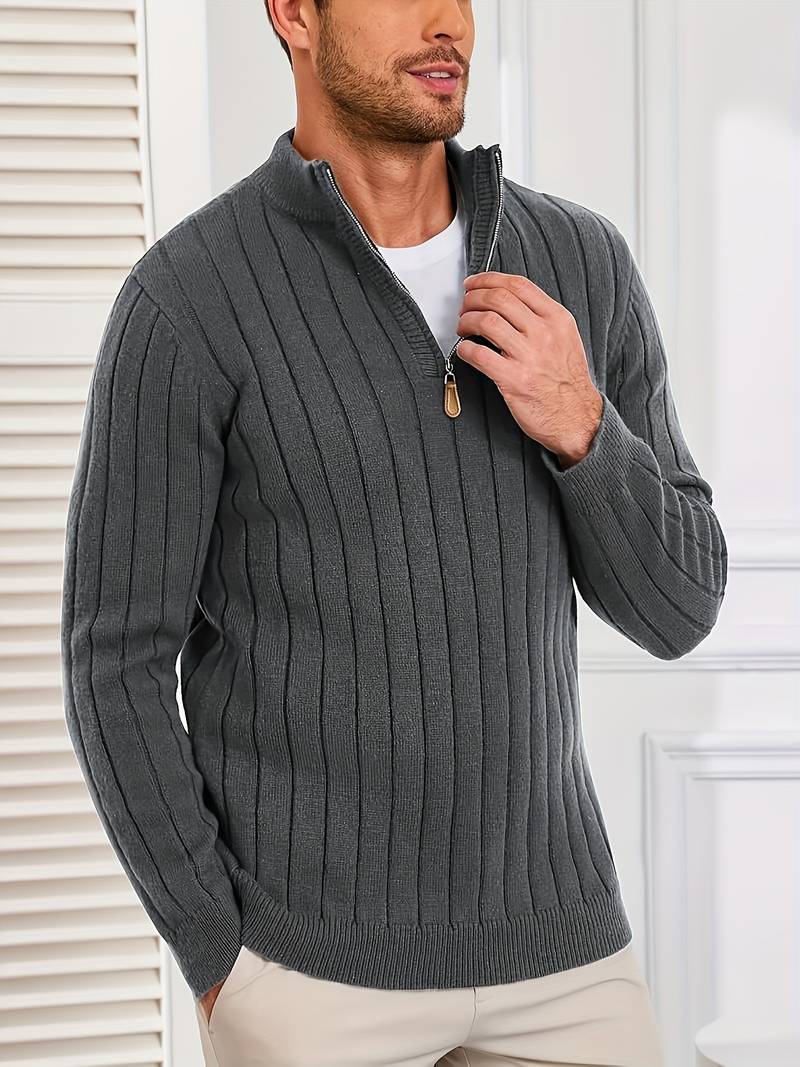 Yedidya - Uformell Langermet Strikket Genser