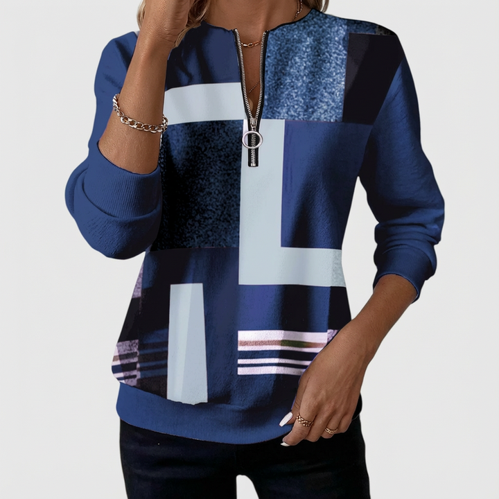 Nivah – Elegant Svettetrøye Med Halv Glidelås