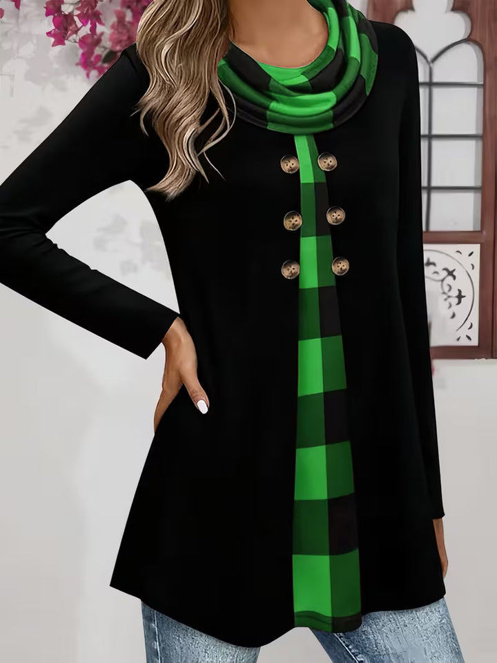 Sahar – T-Skjorte Med Rynket Krage