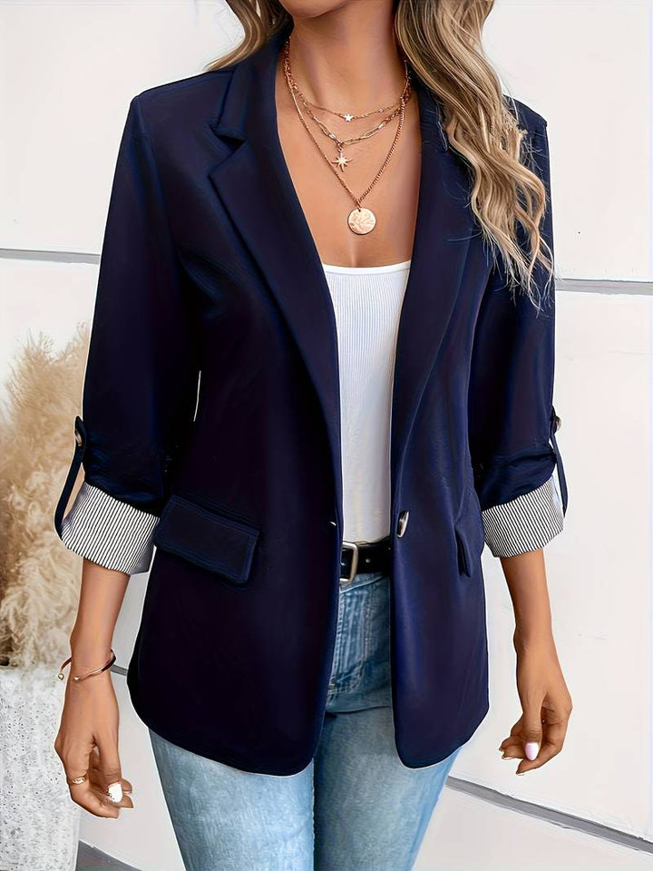 Galiah - Elegant Dobbeltradet Blazer Med Reverskrage