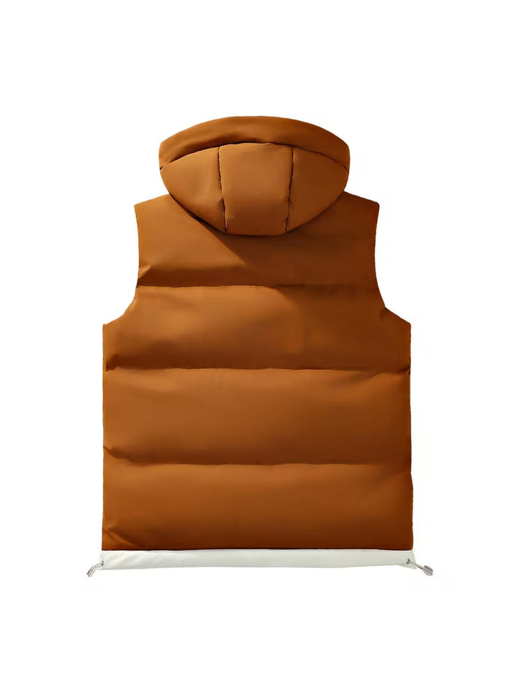 Tiziano - Varm Og Polstret Vest Med Hette