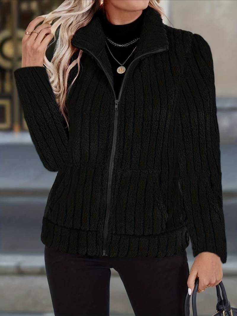 Zoharia - Stilig Vinterjakke Med Lange Ermer og Lomme