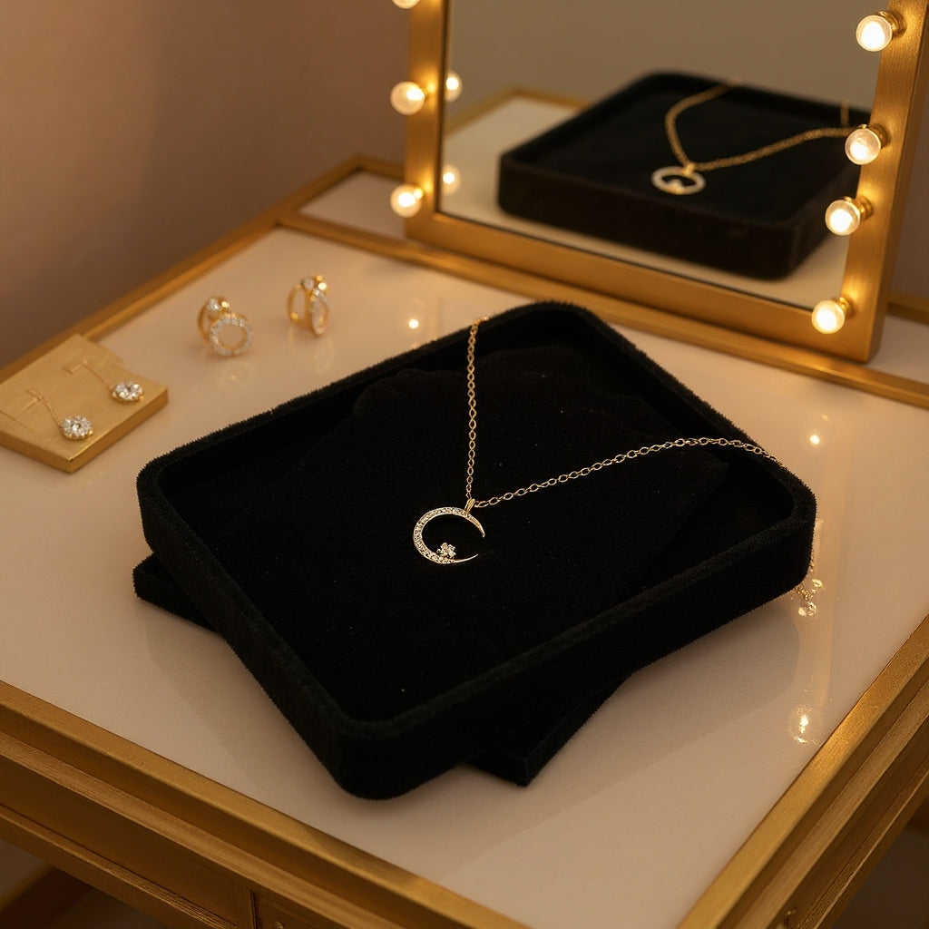 Yalessa – Elegant Halskjede med Månemotiv