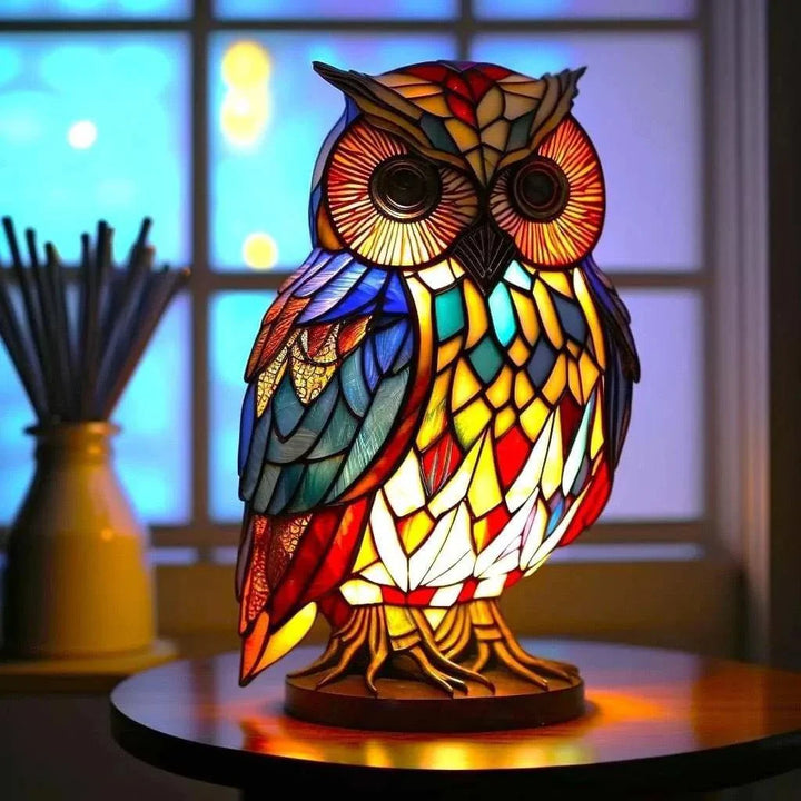 OwlGrace – Elegant Ugle Bordlampe
